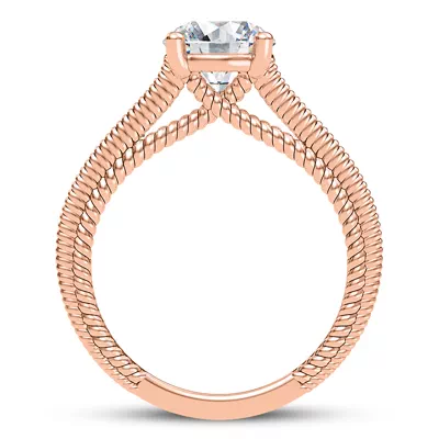 Lido Braided Diamond Engagement Ring