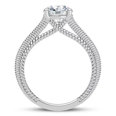 Lido Braided Diamond Engagement Ring