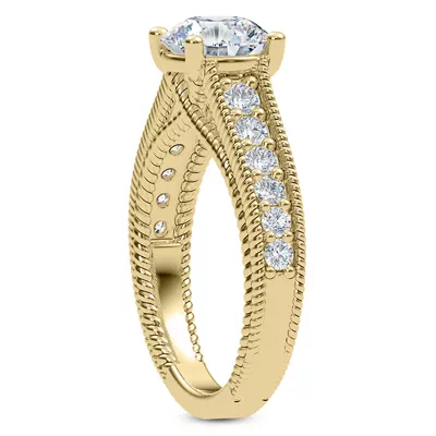 Lido Braided Diamond Engagement Ring