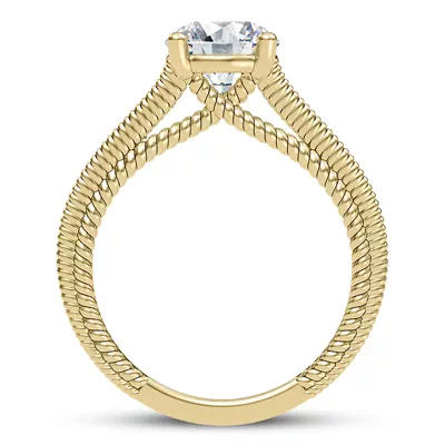 Lido Braided Diamond Engagement Ring
