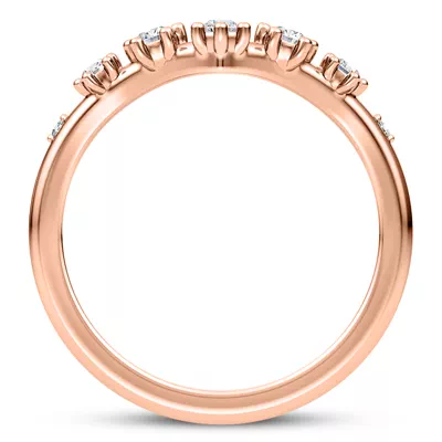 Katya Spaced Diamond Chevron Band