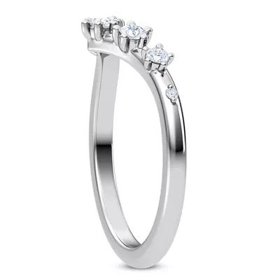 Katya Spaced Diamond Chevron Band