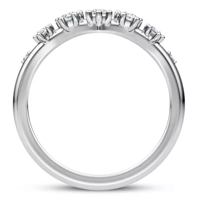 Katya Spaced Diamond Chevron Band