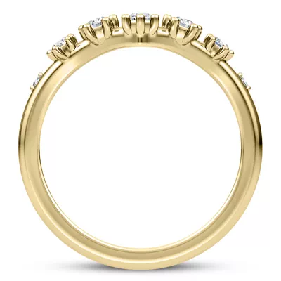 Katya Spaced Diamond Chevron Band