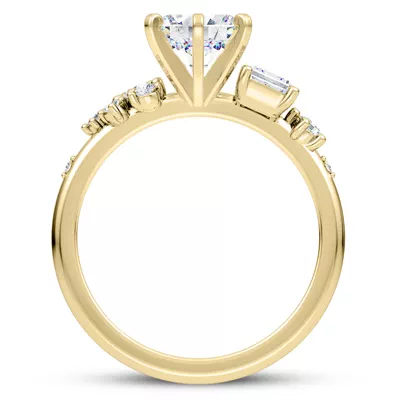 Patsy Asymmetrical Diamond Engagement Ring