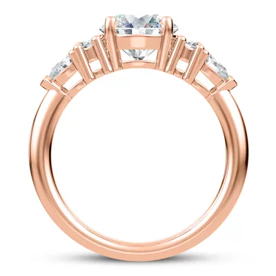 Serene Round And Pear Engagement Ring