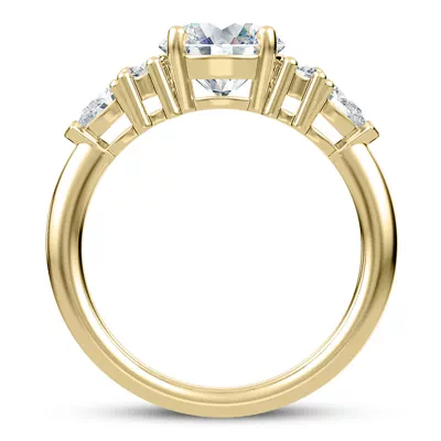 Serene Round And Pear Engagement Ring