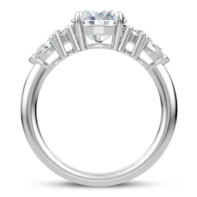 Serene Round And Pear Engagement Ring