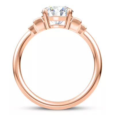 Aya Graduated Straight Baguette Engagement Ring