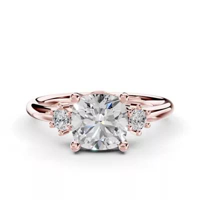 Marni Petite Three-Stone Engagement Ring