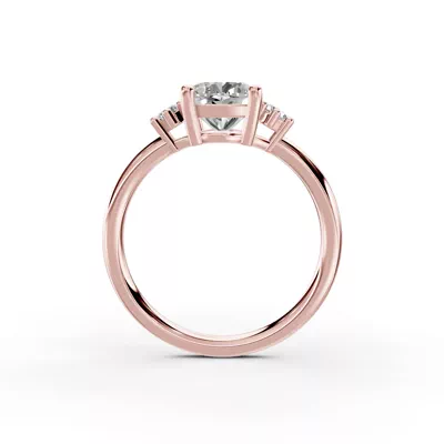 Marni Petite Three-Stone Engagement Ring