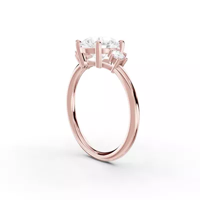 Marni Petite Three-Stone Engagement Ring