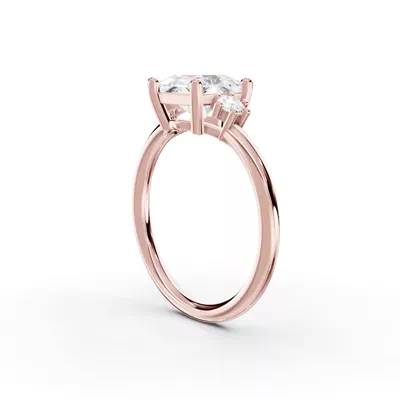 Marni Petite Three-Stone Engagement Ring