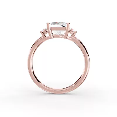 Marni Petite Three-Stone Engagement Ring