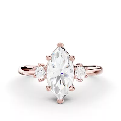 Marni Petite Three-Stone Engagement Ring