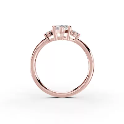 Marni Petite Three-Stone Engagement Ring