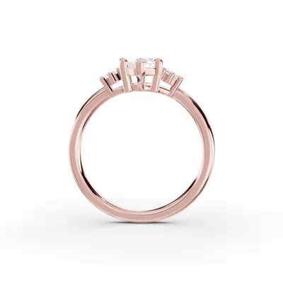 Marni Petite Three-Stone Engagement Ring