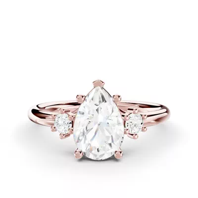 Marni Petite Three-Stone Engagement Ring