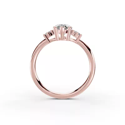 Marni Petite Three-Stone Engagement Ring