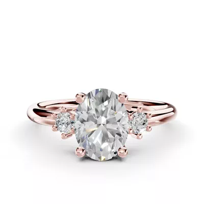 Marni Petite Three-Stone Engagement Ring