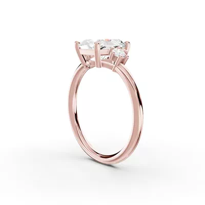 Marni Petite Three-Stone Engagement Ring