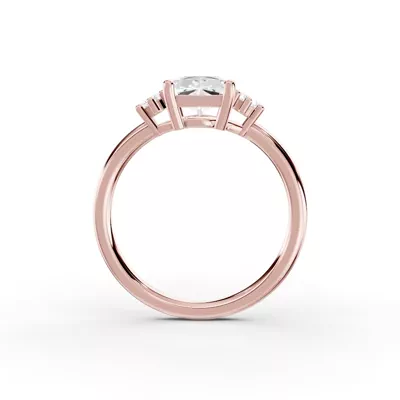 Marni Petite Three-Stone Engagement Ring