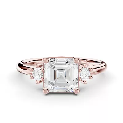 Marni Petite Three-Stone Engagement Ring