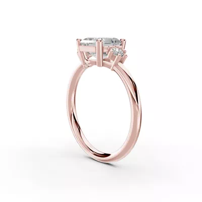 Marni Petite Three-Stone Engagement Ring