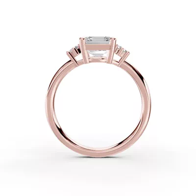 Marni Petite Three-Stone Engagement Ring