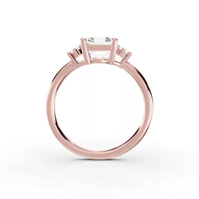 Marni Petite Three-Stone Engagement Ring