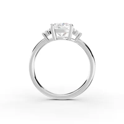 Marni Petite Three-Stone Engagement Ring