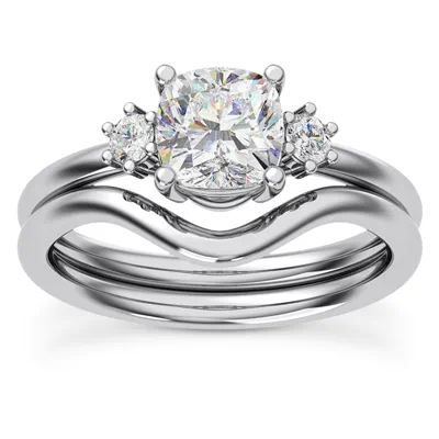 Marni Petite Three-Stone Engagement Ring