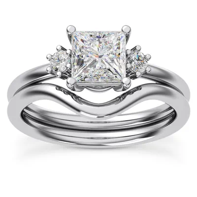 Marni Petite Three-Stone Engagement Ring