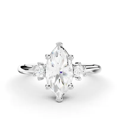 Marni Petite Three-Stone Engagement Ring