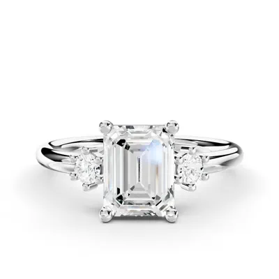 Marni Petite Three-Stone Engagement Ring