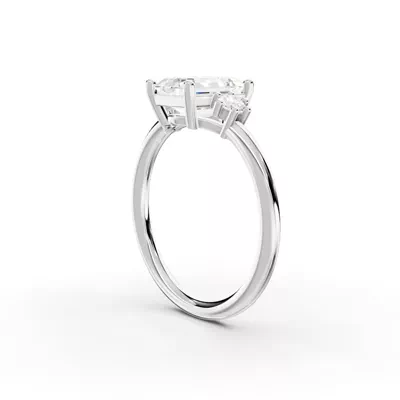 Marni Petite Three-Stone Engagement Ring