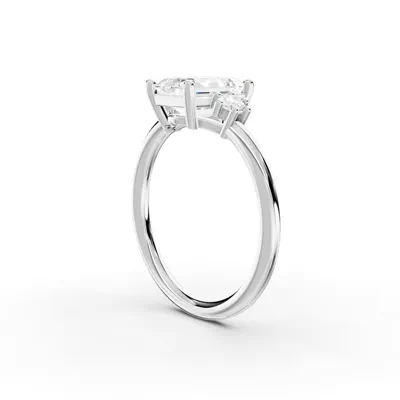 Marni Petite Three-Stone Engagement Ring