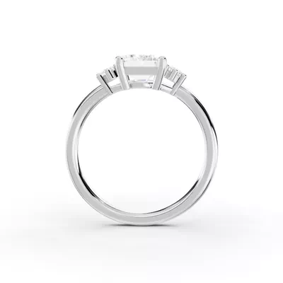 Marni Petite Three-Stone Engagement Ring