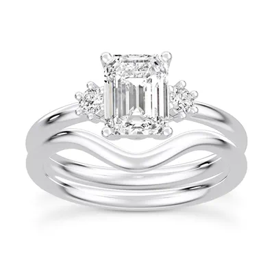 Marni Petite Three-Stone Engagement Ring