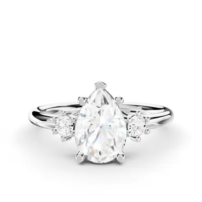 Marni Petite Three-Stone Engagement Ring