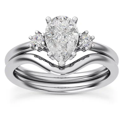 Marni Petite Three-Stone Engagement Ring