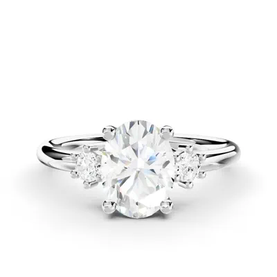 Marni Petite Three-Stone Engagement Ring