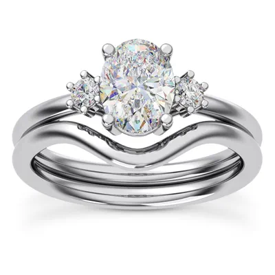 Marni Petite Three-Stone Engagement Ring