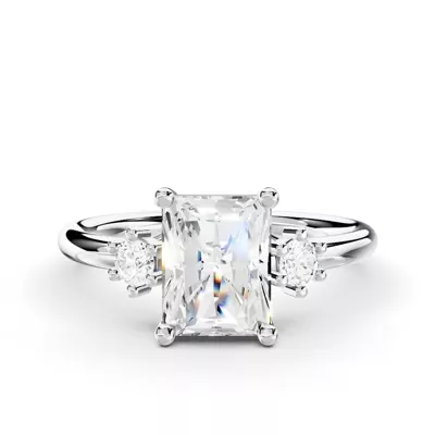 Marni Petite Three-Stone Engagement Ring