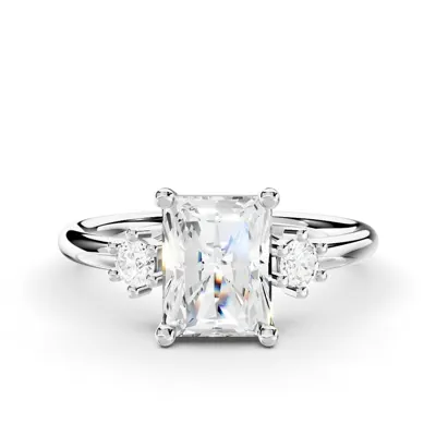 Marni Petite Three-Stone Engagement Ring