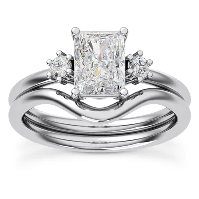 Marni Petite Three-Stone Engagement Ring