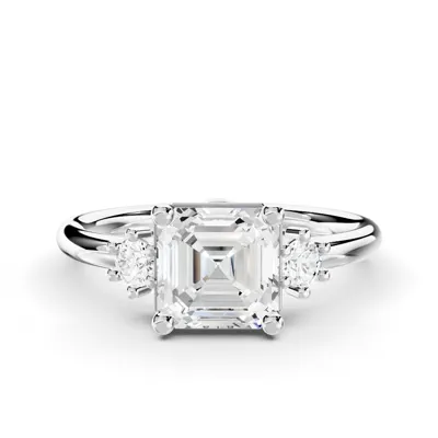 Marni Petite Three-Stone Engagement Ring