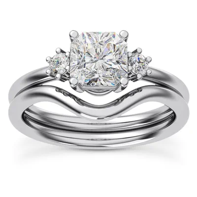 Marni Petite Three-Stone Engagement Ring