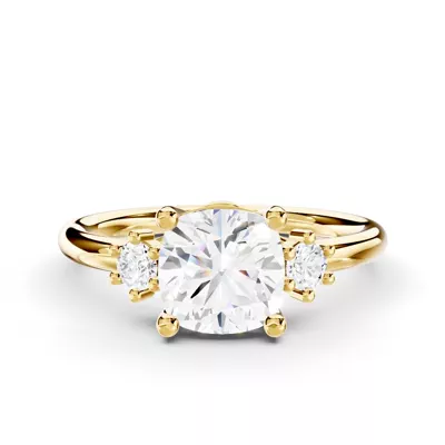 Marni Petite Three-Stone Engagement Ring