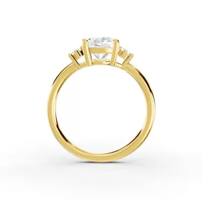 Marni Petite Three-Stone Engagement Ring